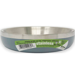Van Ness Van Ness Insulated Stainless Steel Cat Bowl 9 Oz Blue