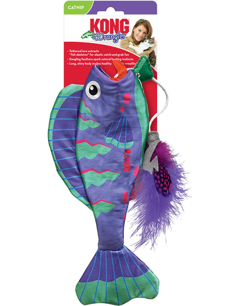 Kong Company Kong Wrangler Angler Fish Cat Toy Asst