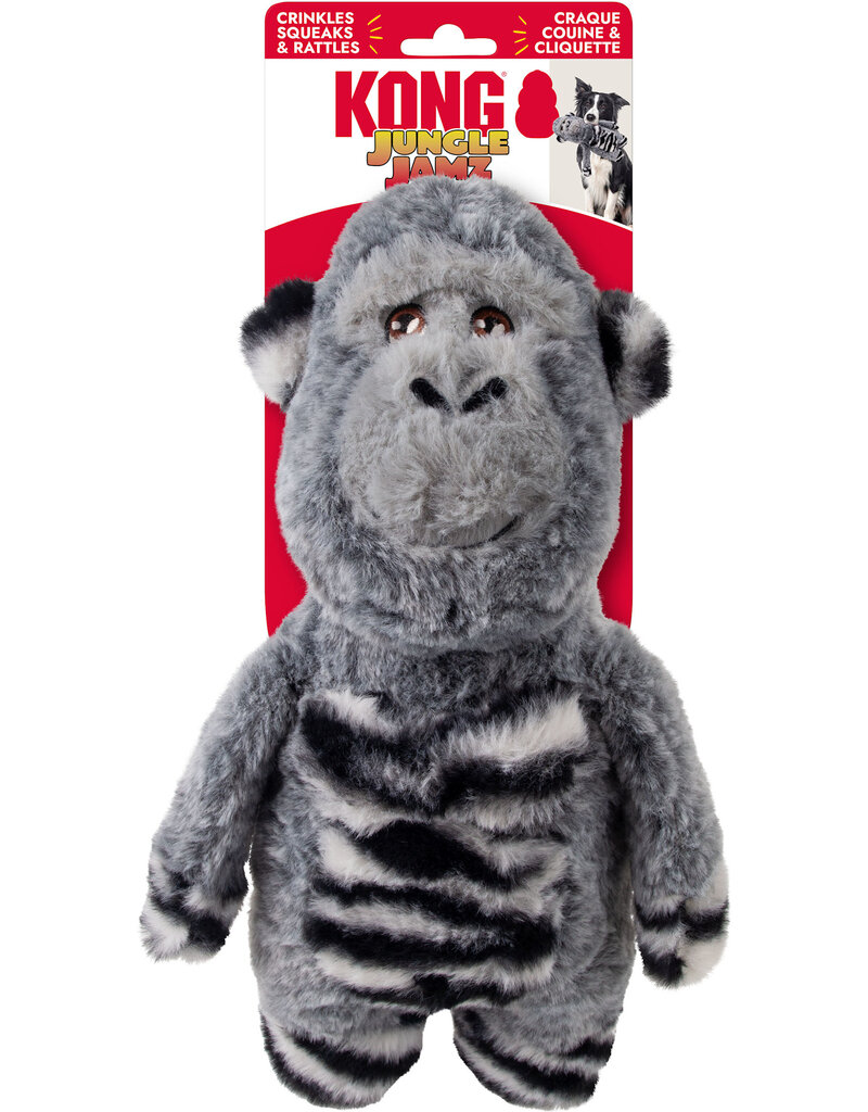 Kong Company Kong Jamz Dog Toy Gorilla Gray Md/Lg
