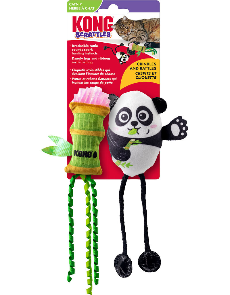 Kong Company Kong Scrattles Panda Dog Toy 2 PK