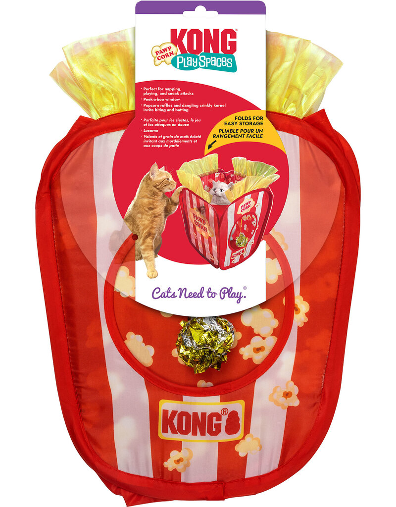 Kong Company Play Spaces Cat Toy Pawpcorn Red