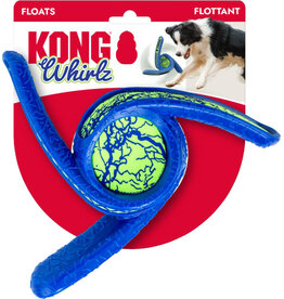 Kong Company Whirlz Throw Dog Toy Blue/Green Med/Lg