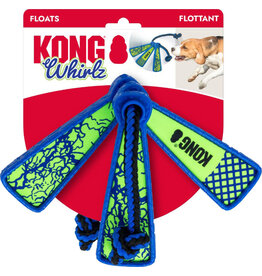 Kong Company Whirlz Rope Dog Toy Blue/Green Med/Lg