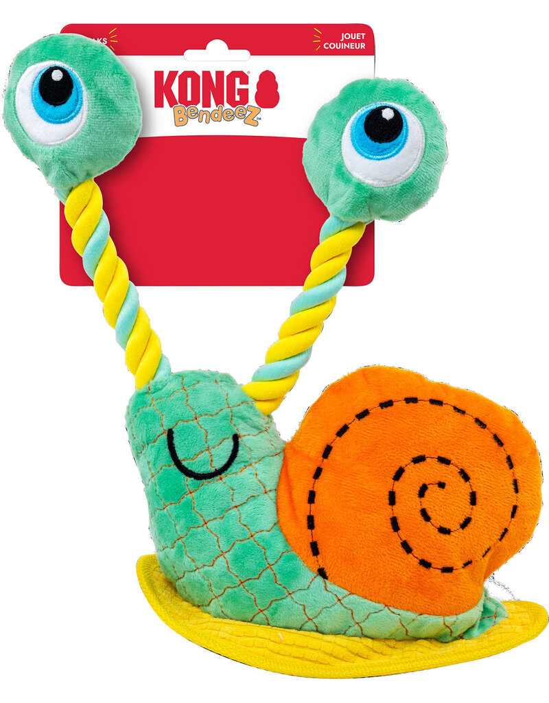 Kong Company Kong Bendeez Snail Teal/Orange Lg
