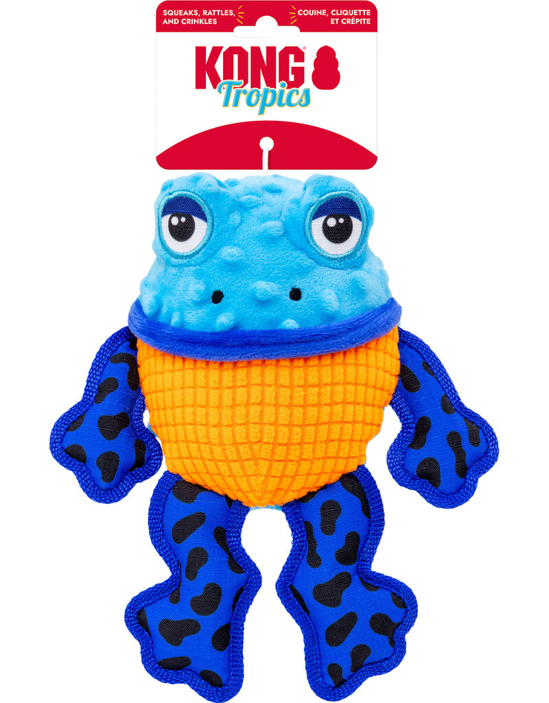 Kong Company Kong Dog Toy Tropics Rattlez Frog Md/Lg