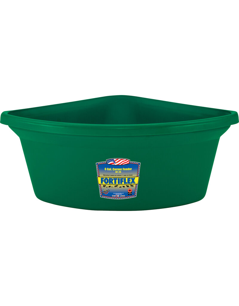 FORTEX INDUSTRIES INC   D Fortiflex Corner Fence Mount Feeder Green 24 Qt