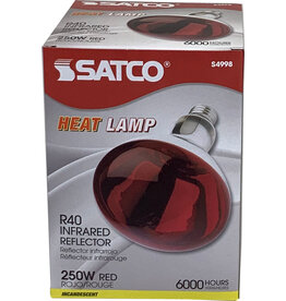 SatCo SatCo Heat Lamp Bulb Red 250Watt single bulb