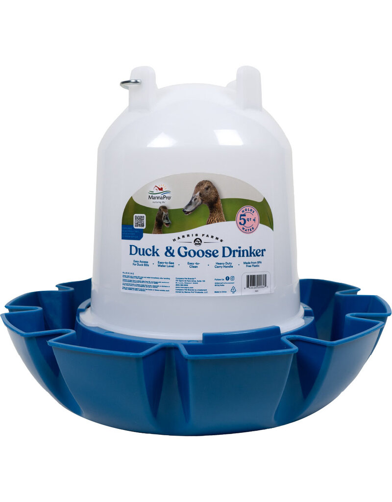 Free Range Free Range Duck Drinker 5 Quart Blue