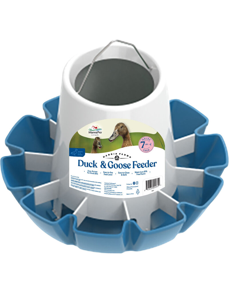 Free Range Free Range Duck Feeder 7 Pound Blue