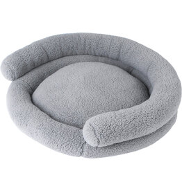 Petmate Petmate Double Bolster Sherpa Couch Bed 32 In