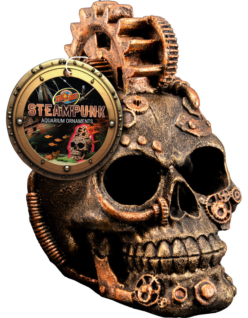 Zoo Med ZooMed Aquarium Ornament Steampunk Skull