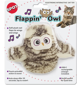 Ethical Pet Flapping Owl Catnip Cat Toy 5 In