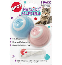 Ethical Pet Interactive Ball Cat Toy 2 Pk
