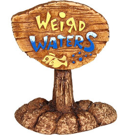 Hikari Hikari Weird Water Sign Aquarium Ornament 3 In