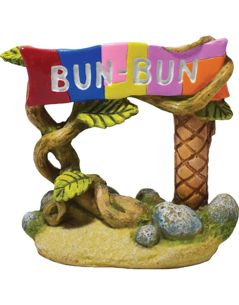 Hikari Hikari Weird Waters Bun Bun Sign Aquarium Ornament 3 In
