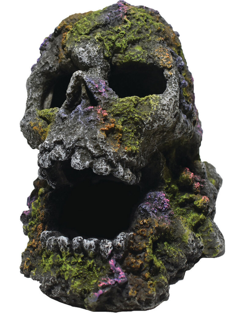 Hikari Hikari Mossy Skull Aquarium Ornament 4.1 In