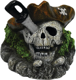 Hikari Hikari Pirate Skull Aquarium Ornament 3.5 In