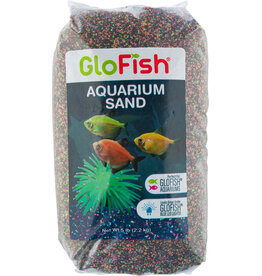 Tetra Tetra GloFish Aquarium Sand Black with Neon 5 LB