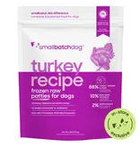 Small Batch Small Batch Dog Food Frozen Raw Turkey Patties 6 Lb