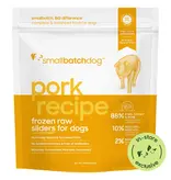 Small Batch Small Batch Dog Food Frozen Raw Pork Sliders 3 Lb