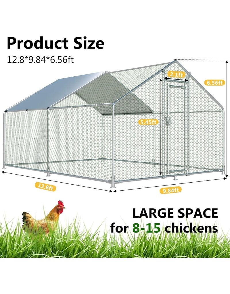 Amazon Hittite 1 IN tube Chicken Coop 12.8 x 9.84 x 6.56 ft