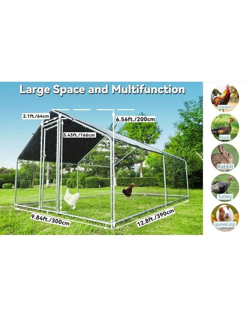 Amazon Hittite 1 IN tube Chicken Coop 12.8 x 9.84 x 6.56 ft