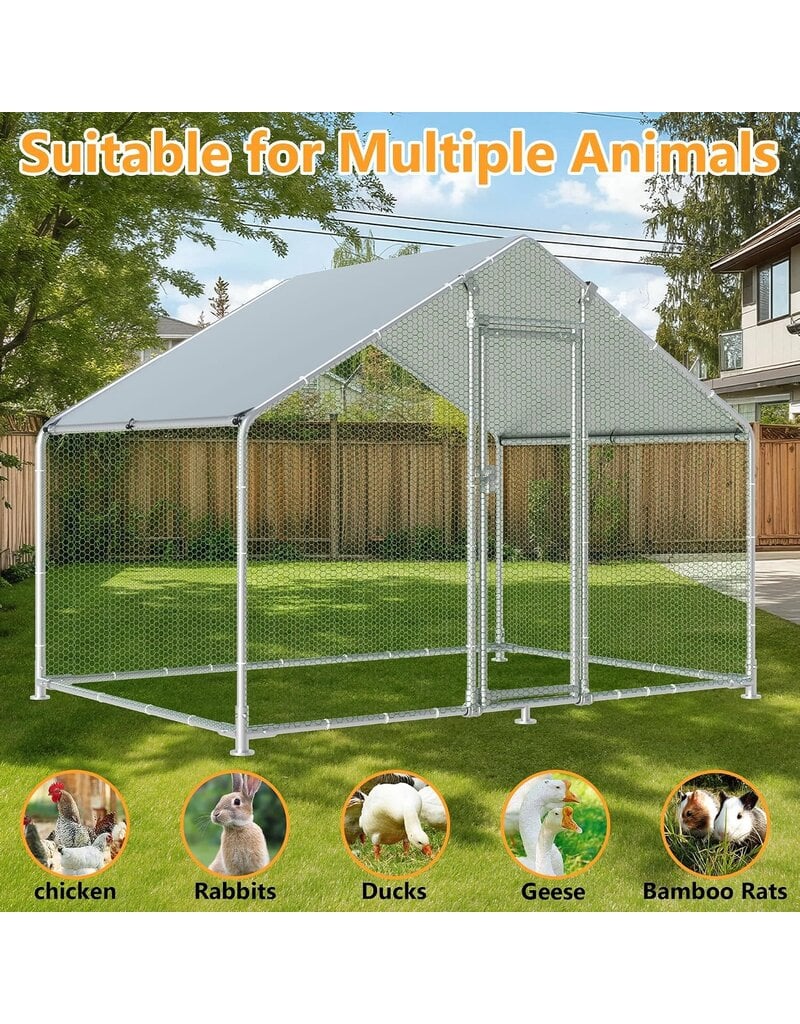 Amazon Hittite 1 IN tube Chicken Coop  9.84 x 6.4 x 6.56 ft
