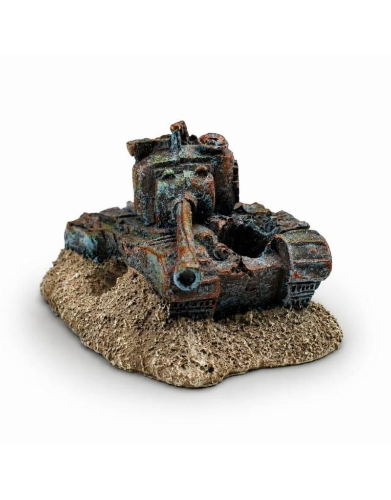 Aquatop Sunken Tank Aquarium Ornament 3.8X2.9X2.5 In