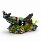 Aquatop Sunken Airplane Aquarium Ornament 8.2X6X5.5 In