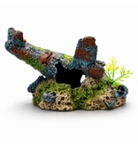 Aquatop Sunken Airplane Aquarium Ornament 8.2X6X5.5 In
