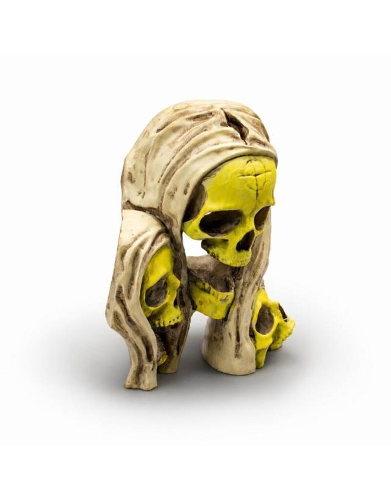 Aquatop Skull Trio Aquarium Ornament 3.6X4.6X2.9 In