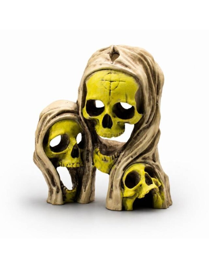 Aquatop Skull Trio Aquarium Ornament 3.6X4.6X2.9 In
