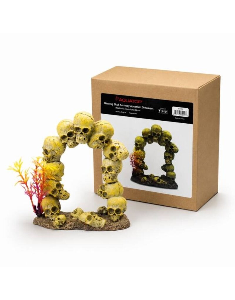 Aquatop Skull Archway Aquarium Ornament 4.2X5.3X2.5 In