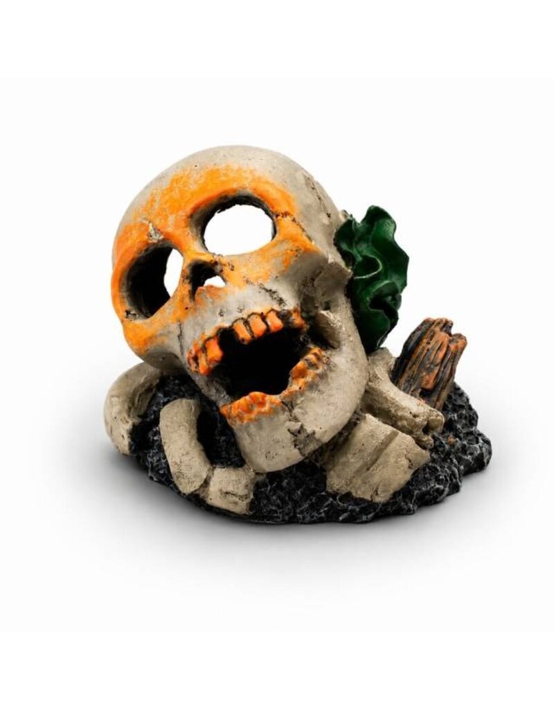 Aquatop Skull Aquarium Ornament 3.5X3.4X3.1 In