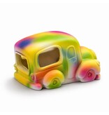 Aquatop Tie Dye Truck Aquarium Ornament 5.3X3.7X3.3 In