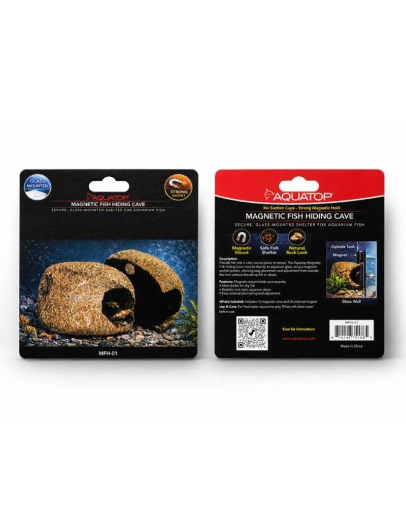 Aquatop Magnetic Aquarium Cave 4.5X3.5X3.5 In