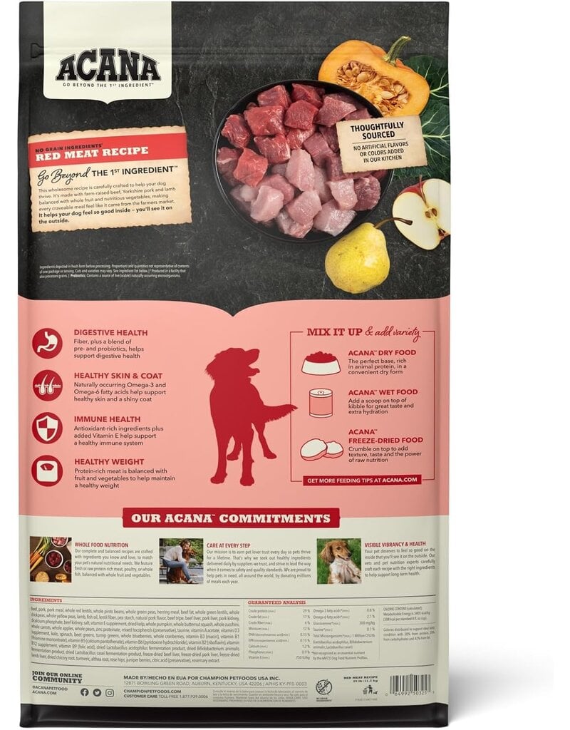 Acana Acana Dog Food Red Meat 13lb