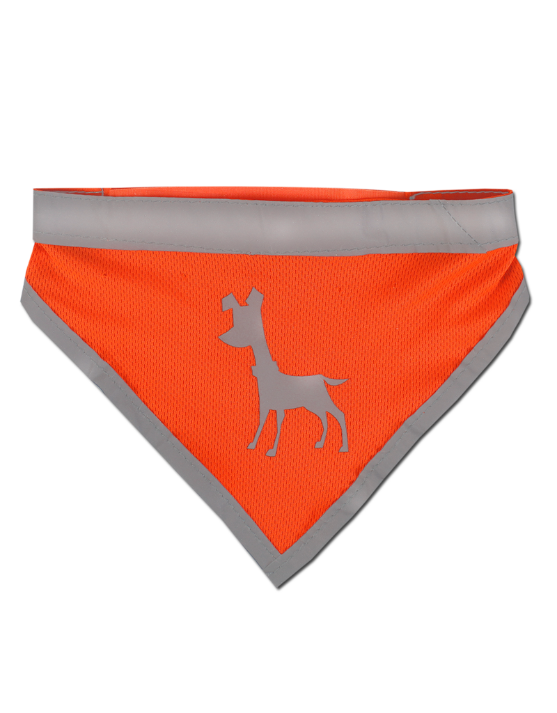 Alcott Visibility Dog Bandana Neon Orange Large