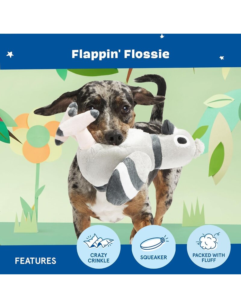 Bark Retail Bark Pigeon Plush Dog Toy Grey/White  Toy