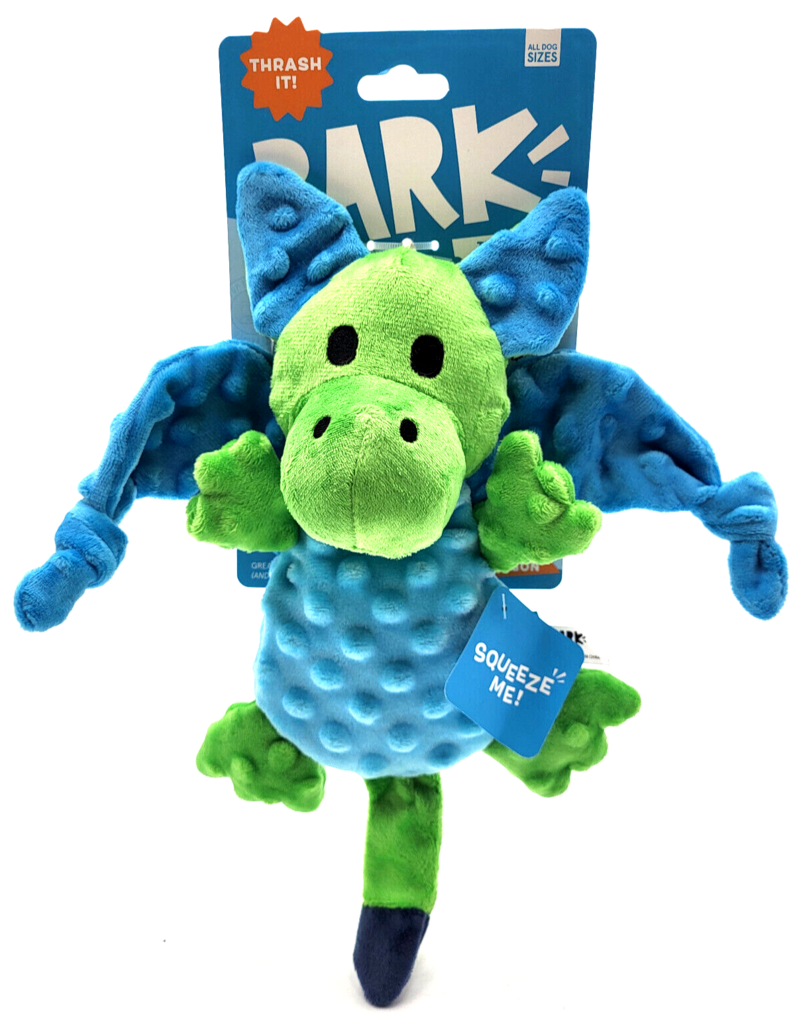 Barkbox BarkBox Humbert The Dragon Squeaky Crinkly Soft Plush Dog Toy 13 In