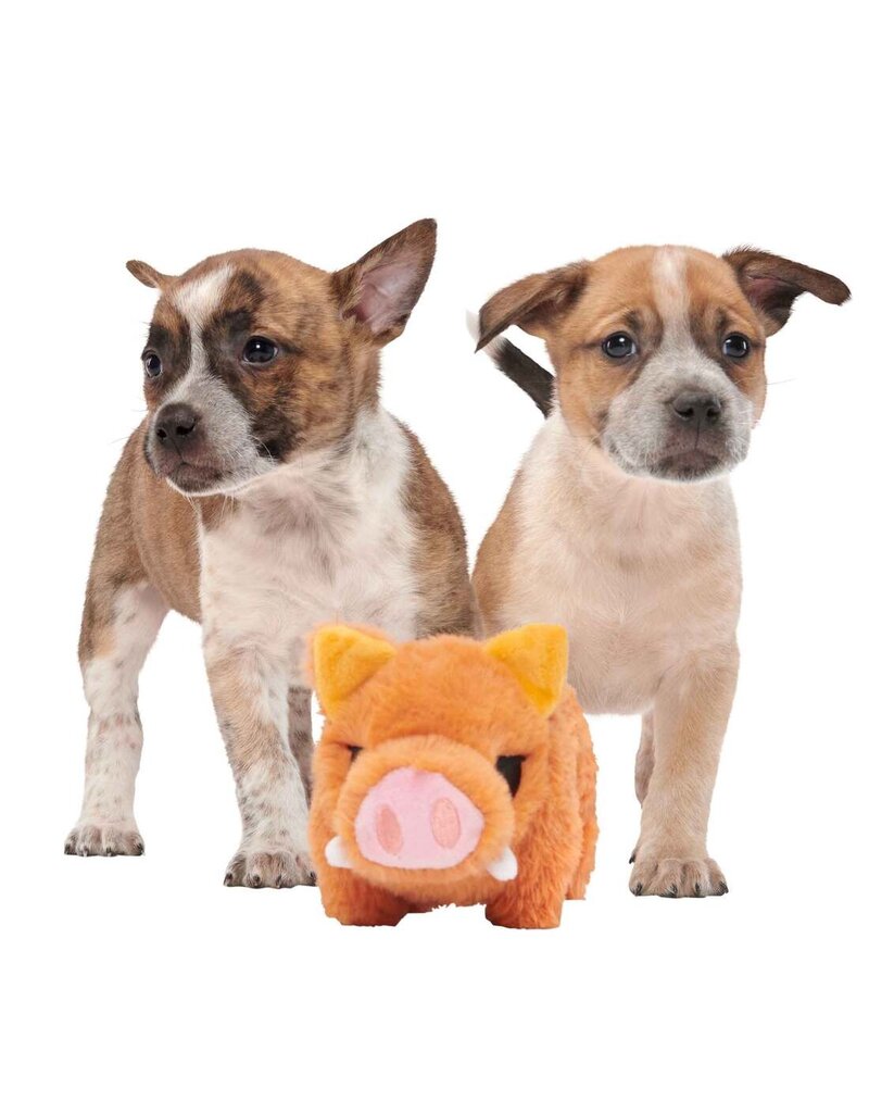 Barkworthies Barkworthy Beau Wild Boar Dog Toy Brown Med
