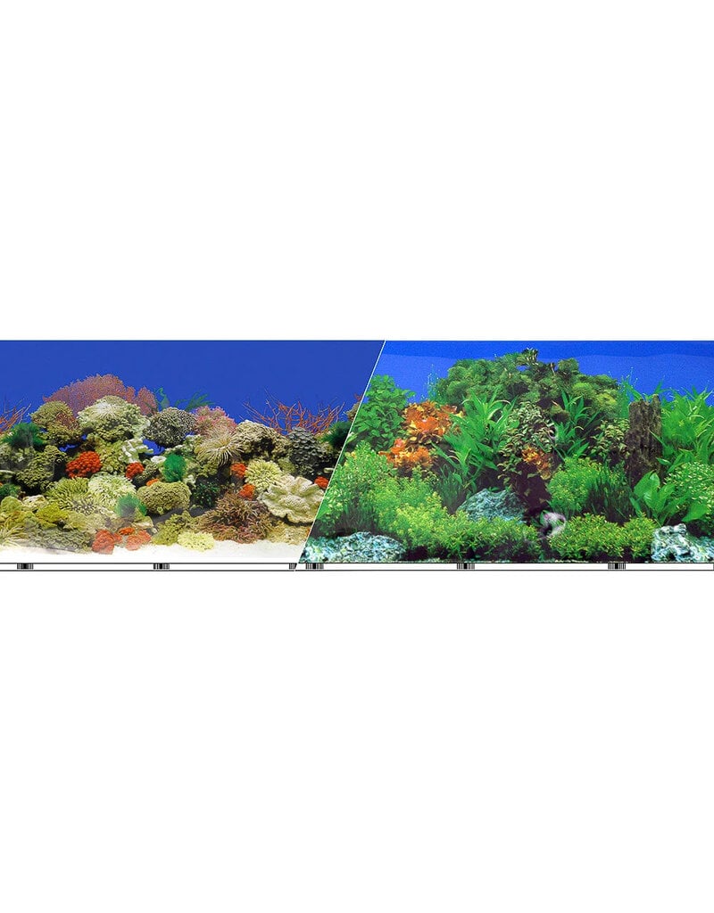 Blue Ribbon Pet Blue Ribbon  24" Background Dbl Sided Tree Trunk & Freshwater