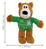 Kong Company Kong Hol Wild Knots Sweater Bear Dog Toy Md/Lg