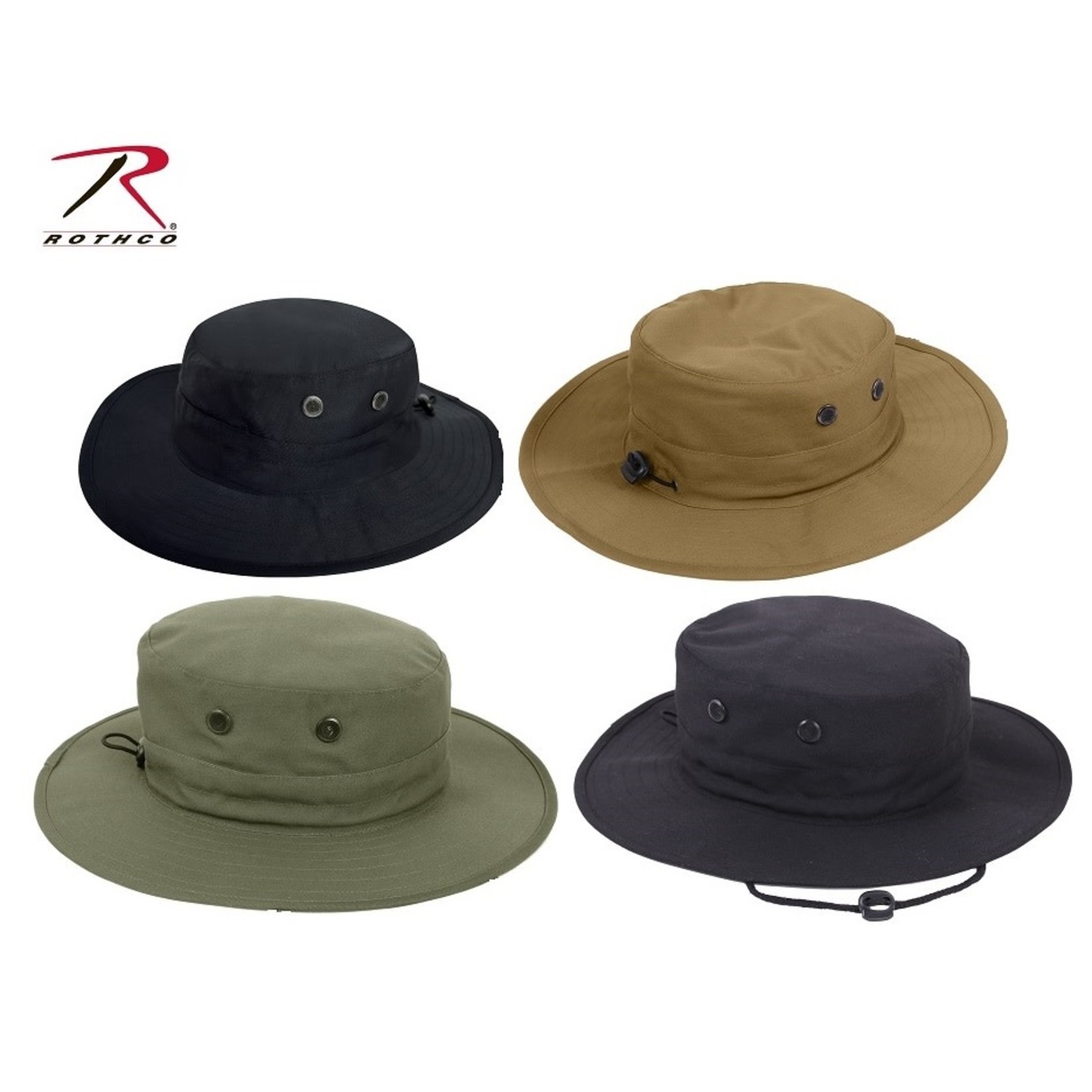 Rothco Rothco Adjustable Solid Color Boonie Hat