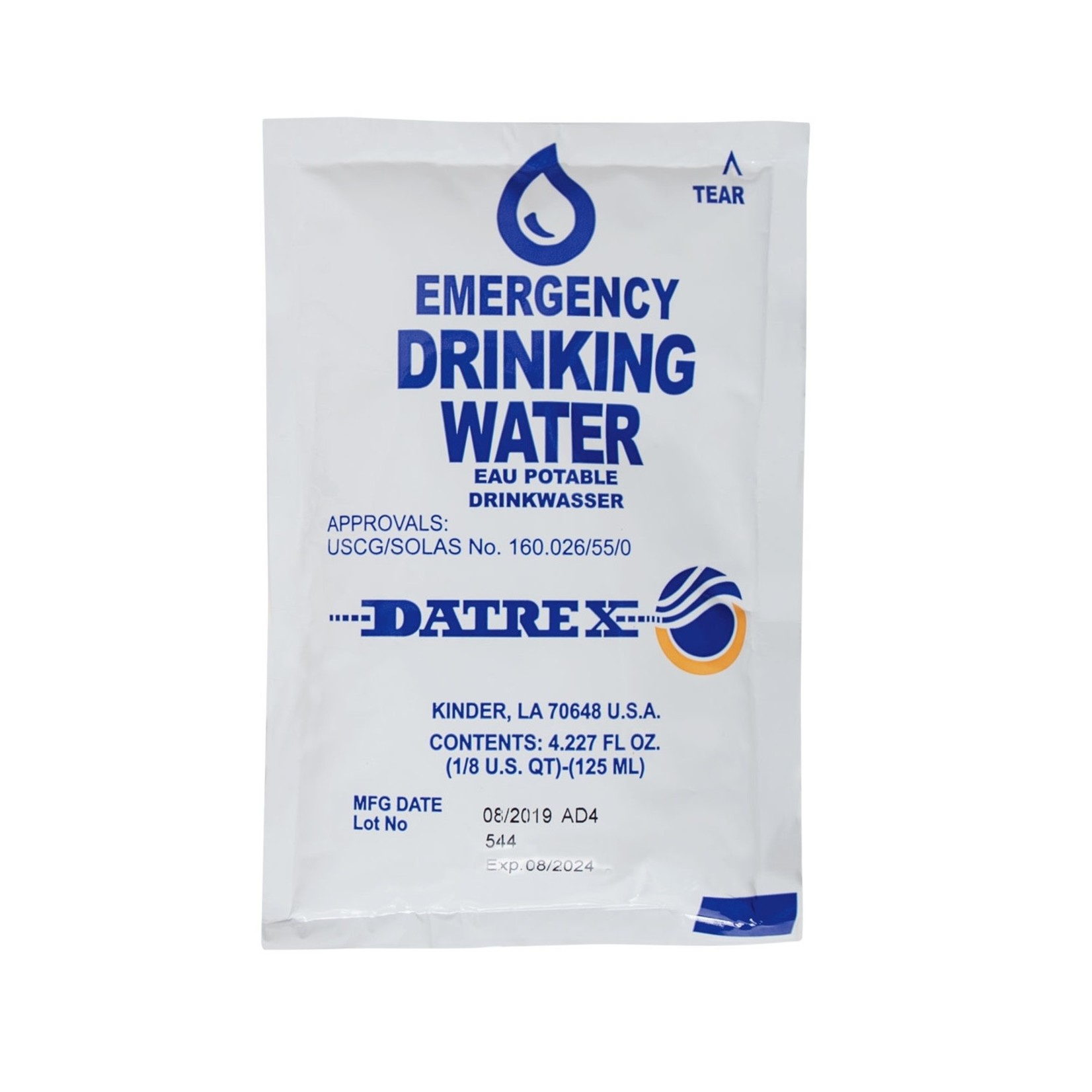 Datrex Datrex Emergency Water Pouch - 4.23 oz.