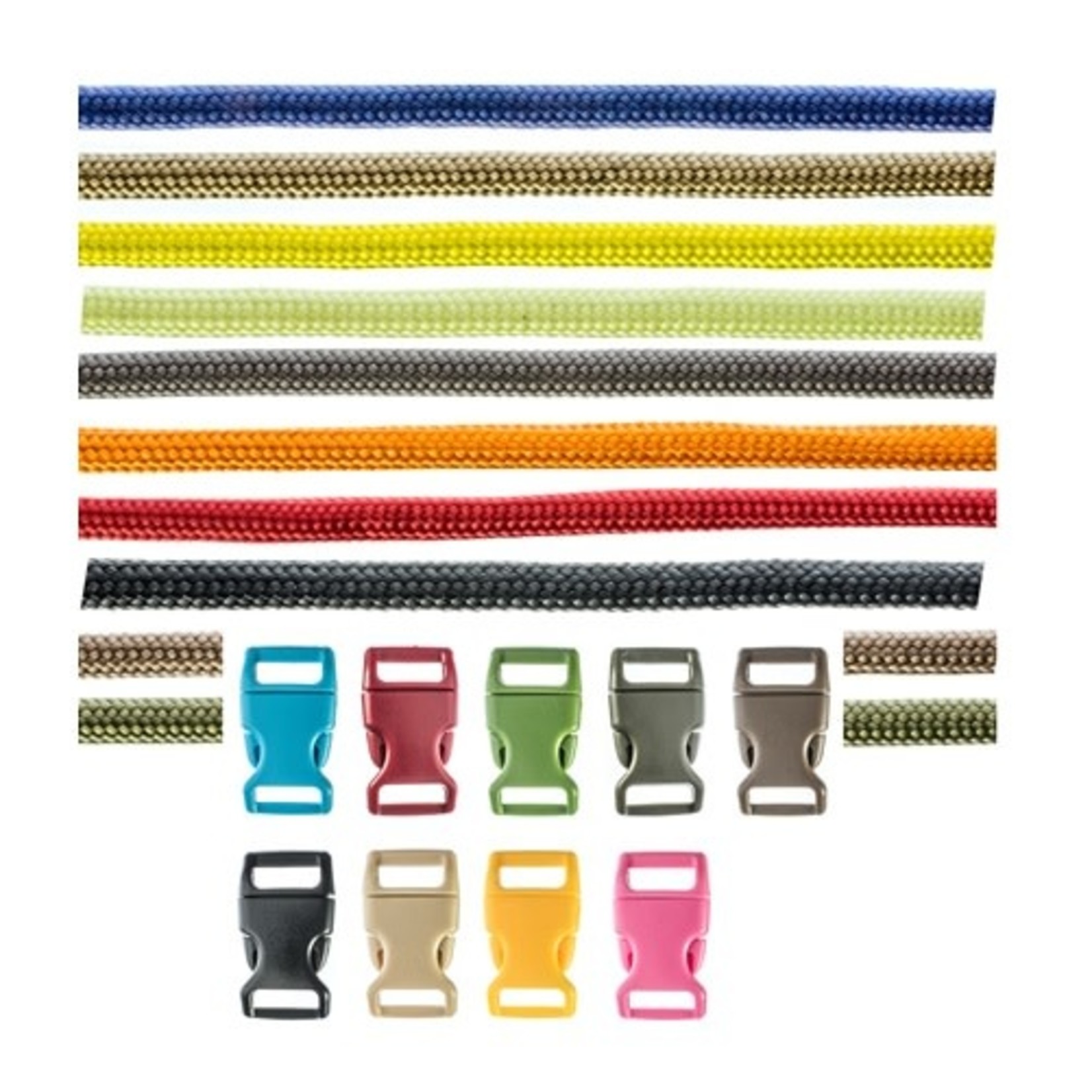 Sona SE 10 pc. Paracord Bracelet Kit - Solids