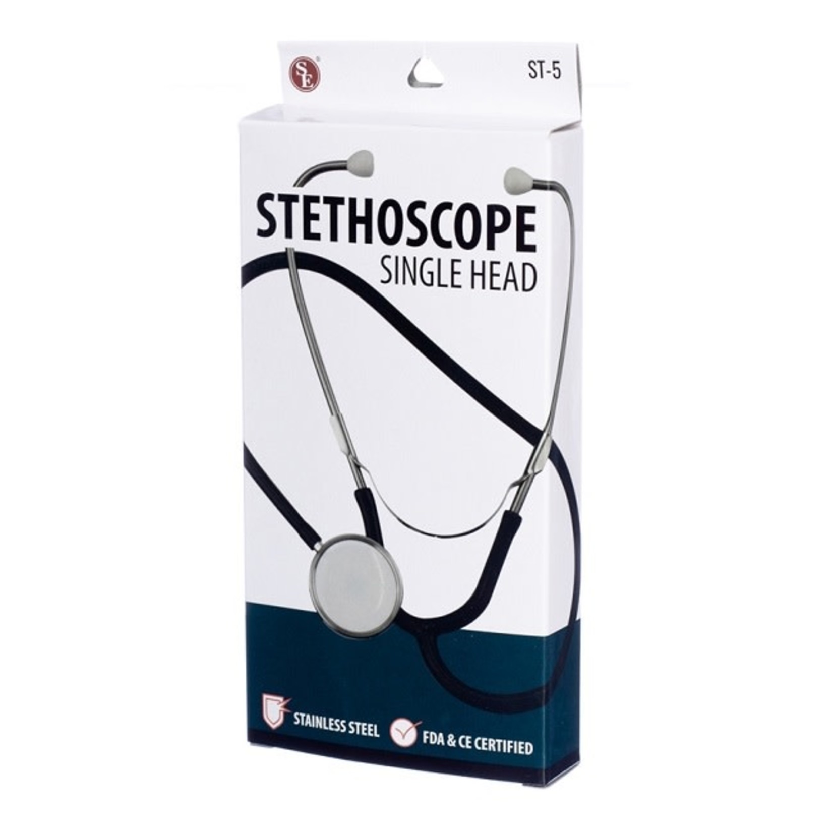 Sona SE Single Head Stethoscope With Stainless Steel Headset & EarTubes (FDA & CE Certified)