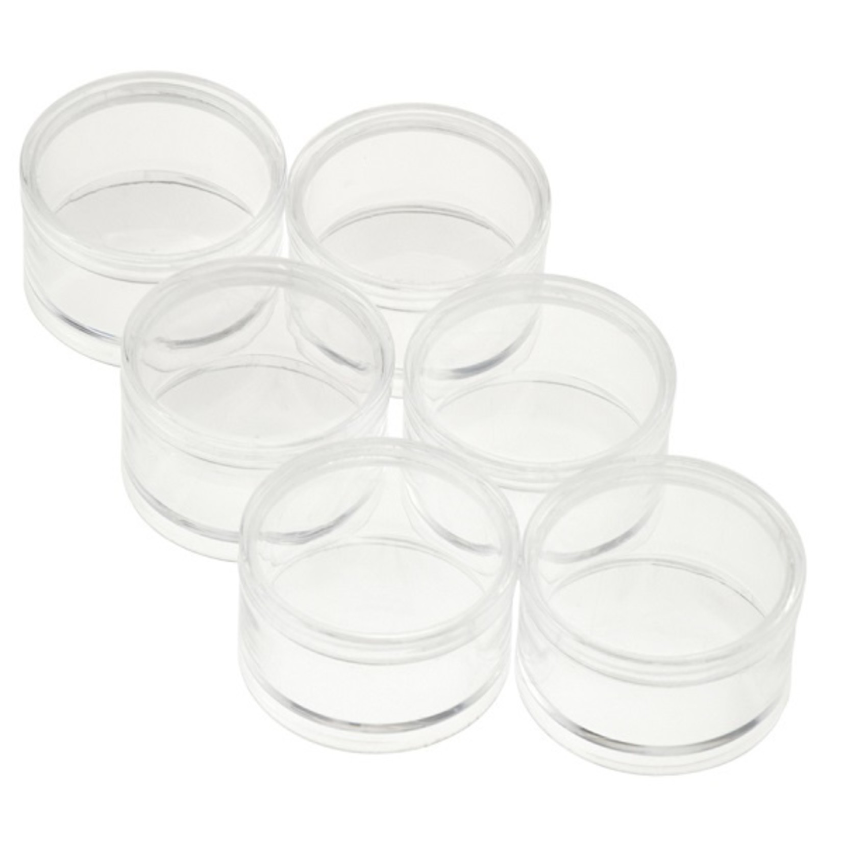 Sona SE 6 ct. Round Containers w/ Screw-On Lid - 2" x 1 1/4"