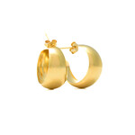 Small Curved Stud Earring 10k