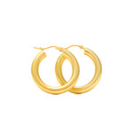 Lightweight Chunky Large Tube Hoop 10k